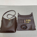 DIY PU Leather Shoulder Bag Kit for Beginners – Pre-Cut & Pre-Punched Crossbody Bag Sewing Kit with Video Tutorial, Handmade Gift Craft Set