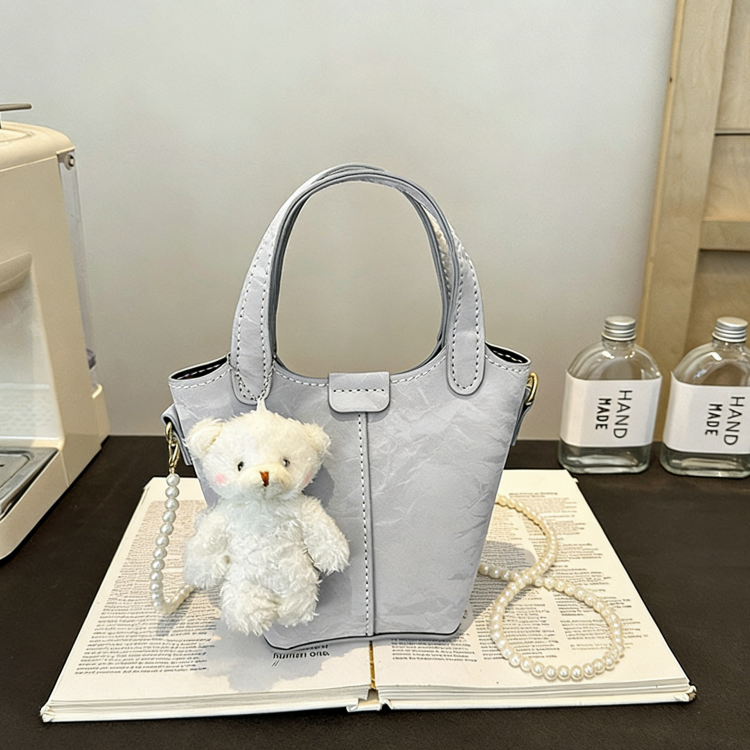 DIY PU Leather Crossbody Handbag Kit for Beginners – Handmade Purse Sewing Set with Video Tutorial, Shoulder Tote Craft Gift