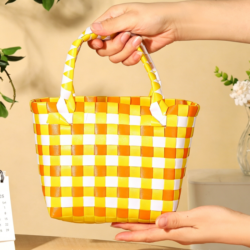 DIY Colorful Woven Tote Bag Kit for Mother’s Day | Handmade Handbag Craft Set with Pre-Cut Materials & Video Tutorial | Beginner Friendly Gift Bag