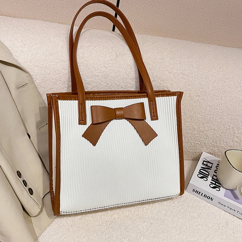 DIY Handmade PU Leather Tote Bag Kit – Beginner-Friendly Sewing Set with Pre-Cut Materials &amp; Step-by-Step Video Tutorial | Shoulder &amp; Hand Carry Large Capacity Bag