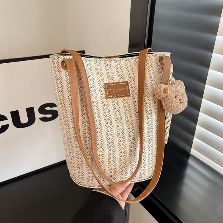 DIY PU Leather Handbag Kit for Beginners – Handmade Shoulder Tote Sewing Kit with Video Tutorial & Complete Materials
