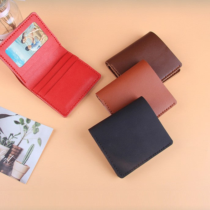 DIY Genuine Leather Vertical Bifold Wallet Kit for Beginners – Handmade Cowhide Wallet with Pre-Cut Pieces & Video Tutorial
