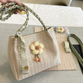 DIY PU Leather Tote Bag Kit for Beginners – Handmade Shoulder Bag Craft Set with Video Tutorial & Pre-Cut Materials