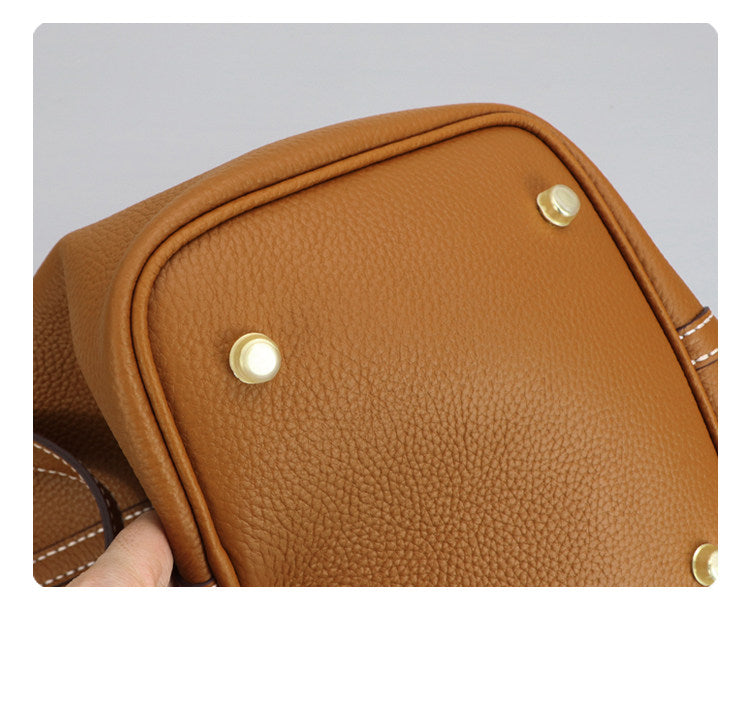 DIY Genuine Leather Handbag Kit for Beginners – Handmade Crossbody Purse Making Set with Video Tutorial & Complete Materials