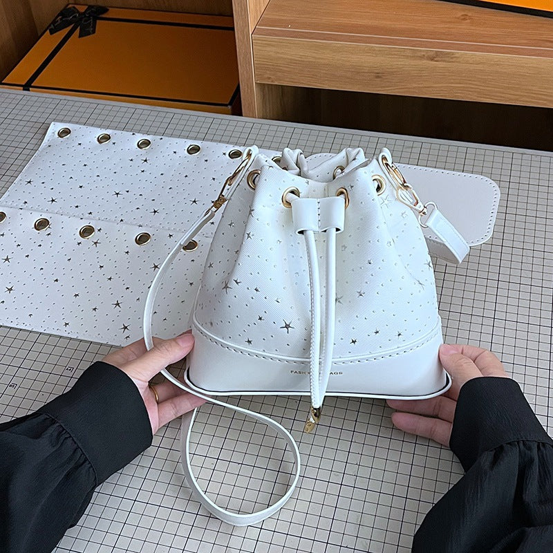 DIY PU Leather Bucket Bag Kit | Beginner-Friendly Crossbody Handbag Craft Set with Video Tutorial