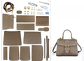 DIY Leather Handbag Kit – Handmade Genuine Leather Shoulder Tote Bag Craft Set for Beginners
