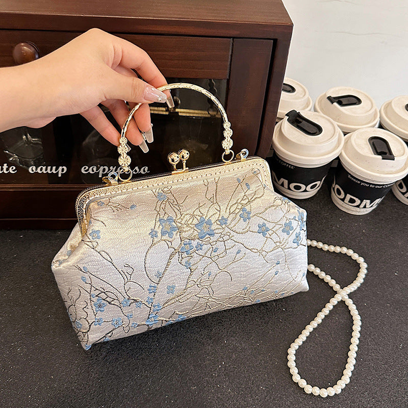 DIY Embroidered Crossbody Bag Kit for Beginners – Handmade Shoulder Handbag Sewing Kit with Pre-Cut Materials & Video Tutorial