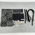 DIY Leopard Print Backpack Kit for Beginners | Handmade PU Leather Mini Backpack Sewing Kit with Video Tutorial