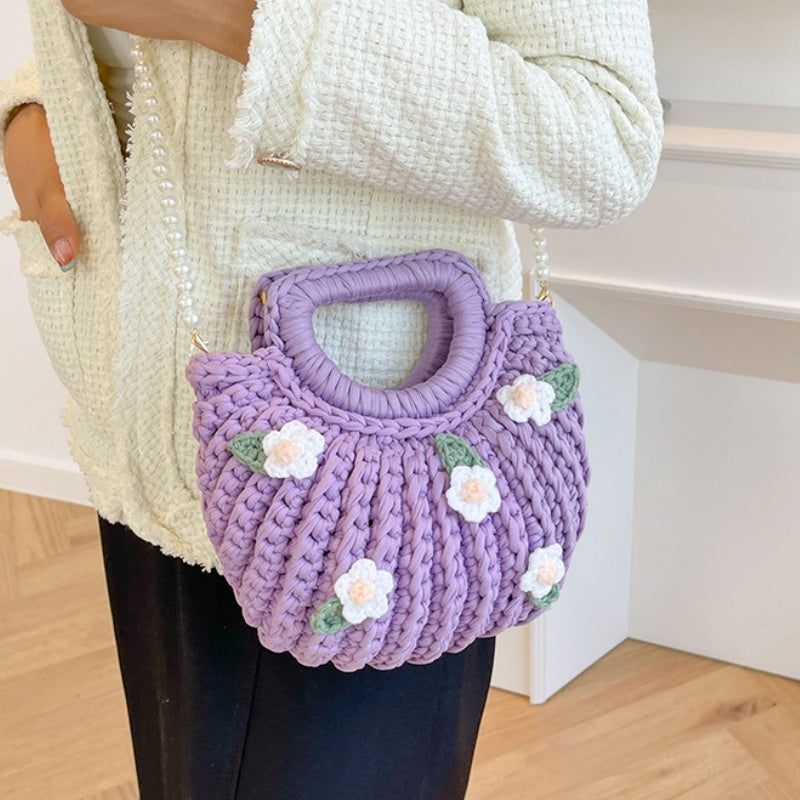 DIY Shoulder Bag Sewing Kit for Beginners – Handmade Crossbody Tote Bag Craft Kit with Video Tutorial & Pre-Cut Materials