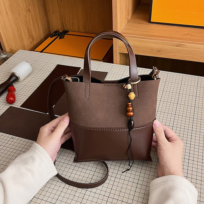 DIY Leather Handbag Kit – Beginner-Friendly 8-Minute Craft Set | Pre-Cut & Pre-Processed Materials | Handmade Crossbody/Shoulder Tote Bag Gift Set