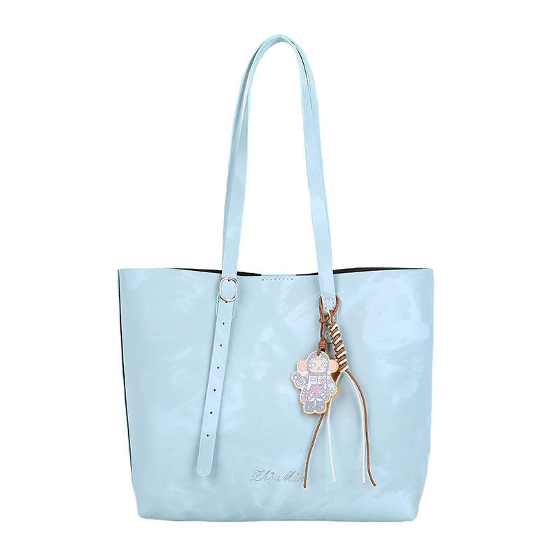 DIY PU Leather Tote Bag Kit for Beginners | Handmade Shoulder Handbag Sewing Craft Set with Video Tutorial