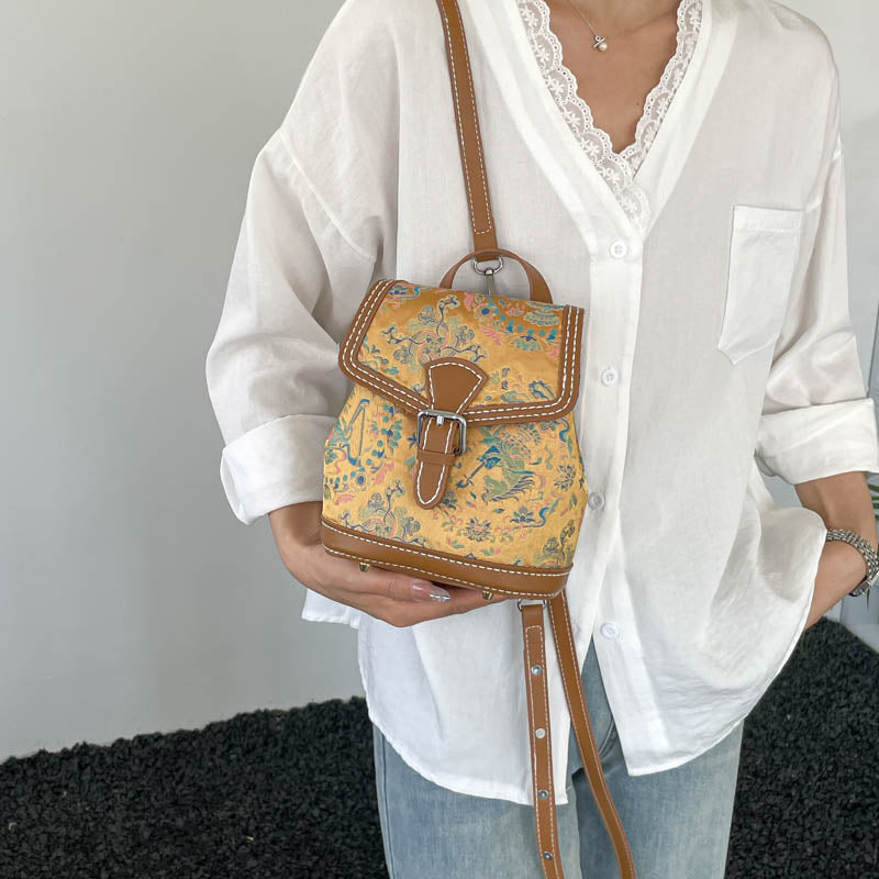 DIY PU Leather & Fabric Handbag Kit for Beginners | Handmade Tote, Shoulder & Backpack Sewing Craft Set with Video Tutorial