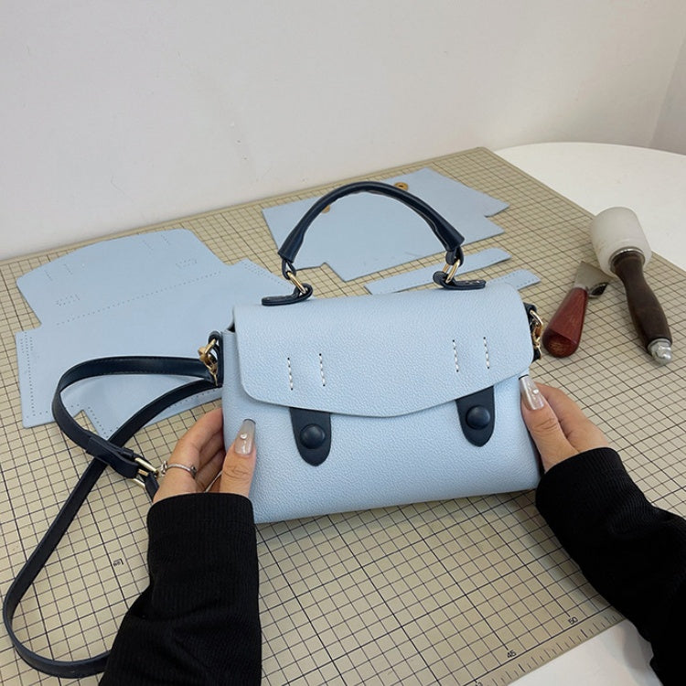DIY PU Leather Handbag Kit – Handmade Tote, Shoulder & Crossbody Bag Craft Kit for Beginners with Video Tutorial