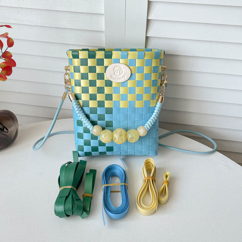 DIY Woven Handbag Kit | Beginner-Friendly PP Shoulder Bag Craft Set with Video Tutorial