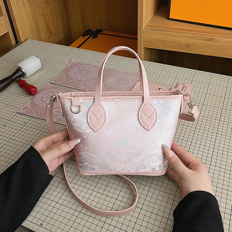 DIY PU Tote Bag Kit – Handmade Shoulder Handbag Craft Set for Beginners with Video Tutorial