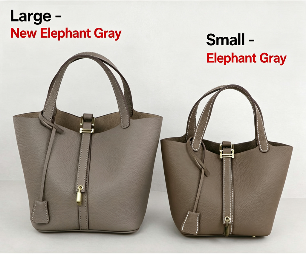 DIY Leather Bucket Bag Kit for Beginners – Genuine Leather Handbag Making Set with Video Tutorial & Complete Materials