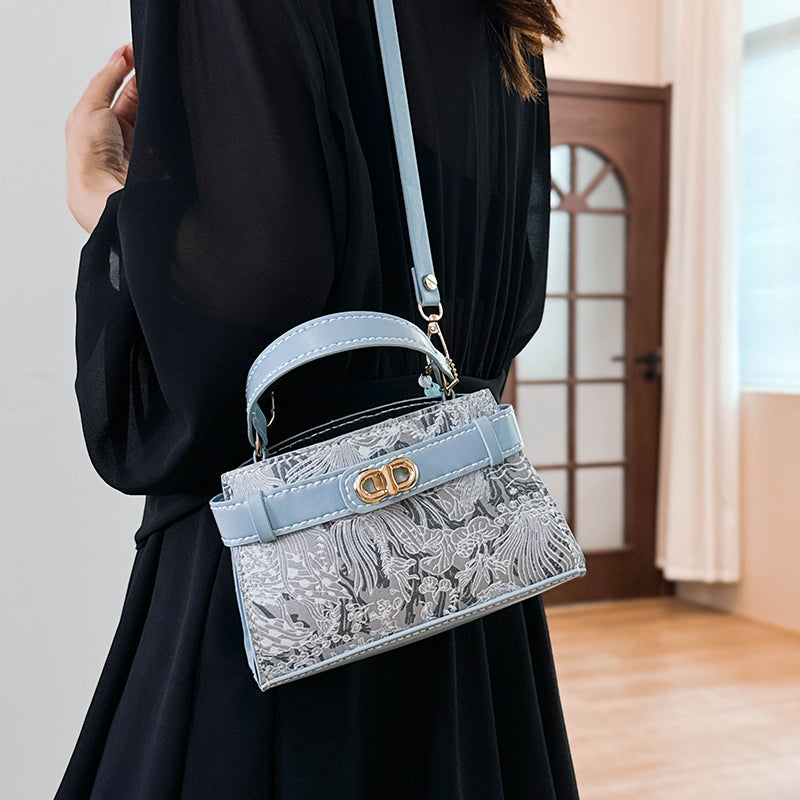 DIY PU Leather Crossbody Bag Kit for Beginners – Handmade Shoulder Bag Sewing Kit with Pre-Cut Materials & Video Tutorial