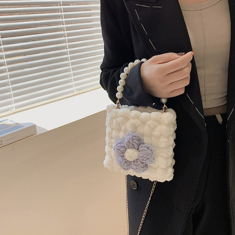 DIY Woven Cotton Shoulder Bag Kit for Beginners – Handmade Crossbody Purse with Video Tutorial