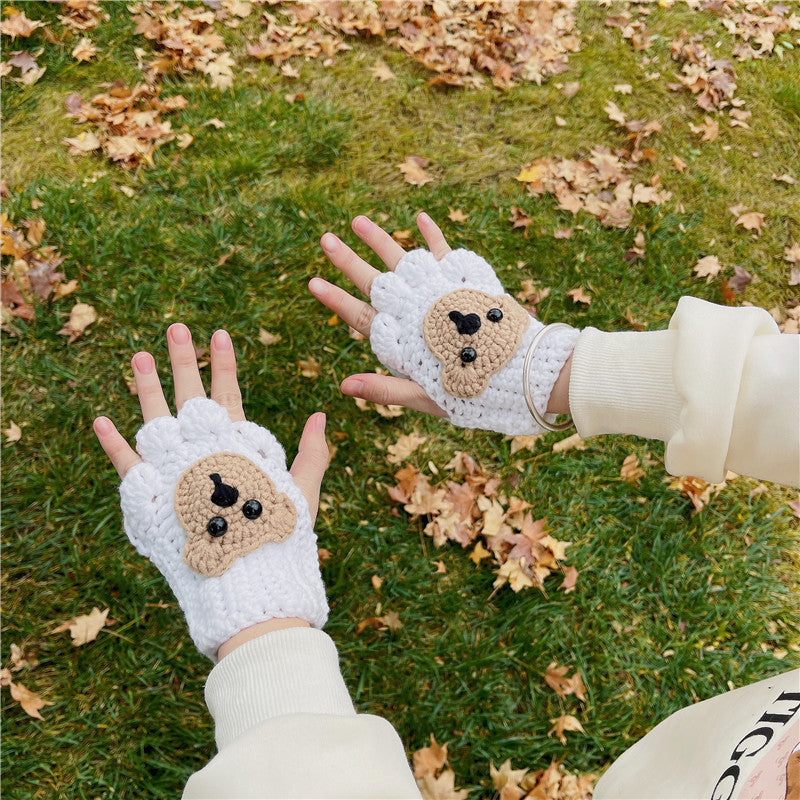DIY Knitted Gloves Kit for Beginners | Handmade Yarn Gloves Craft Set with Video Tutorial