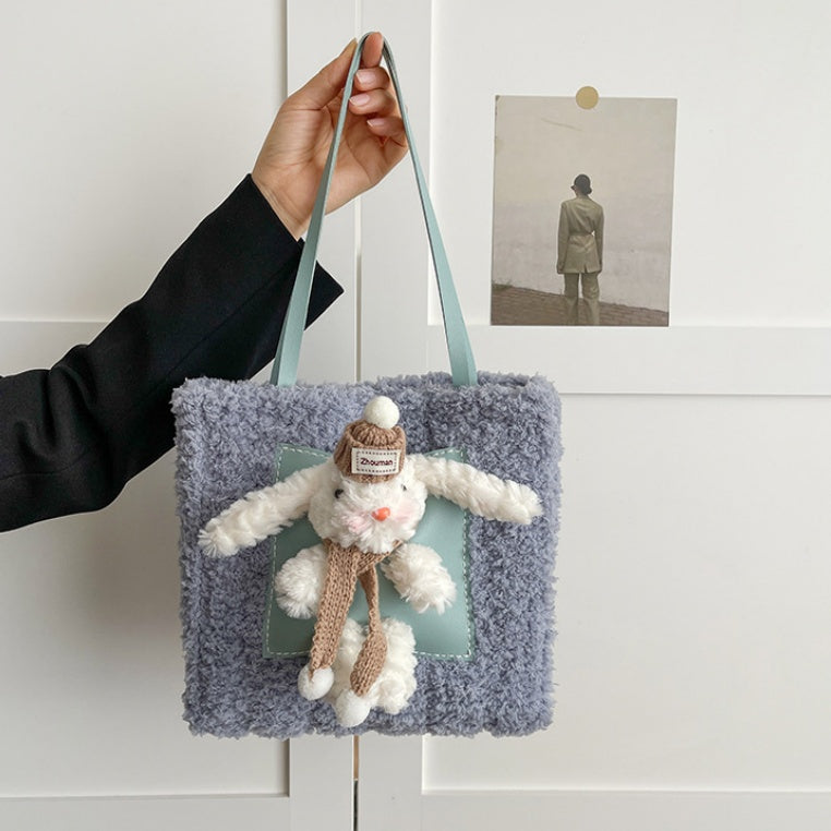 DIY Plush Shoulder Bag Kit for Beginners | Handmade Tote Bag Craft Set with Video Tutorial