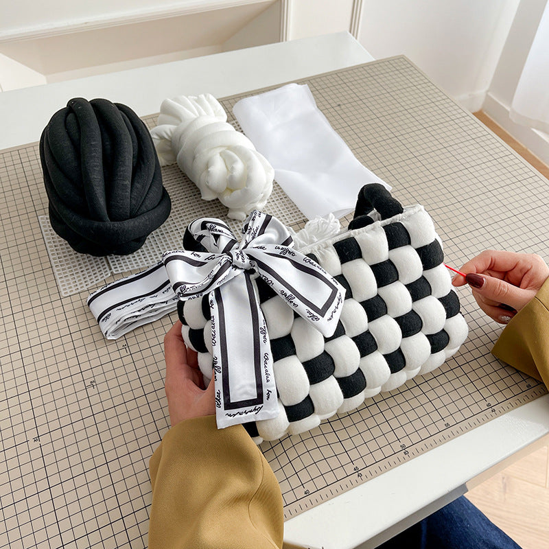 DIY Mini Handbag Kit for Beginners – Handmade Tote & Shoulder Bag Sewing Kit with Video Tutorial
