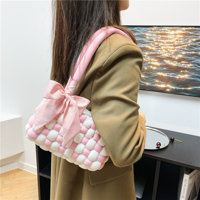 DIY Mini Handbag Kit for Beginners – Handmade Tote & Shoulder Bag Sewing Kit with Video Tutorial