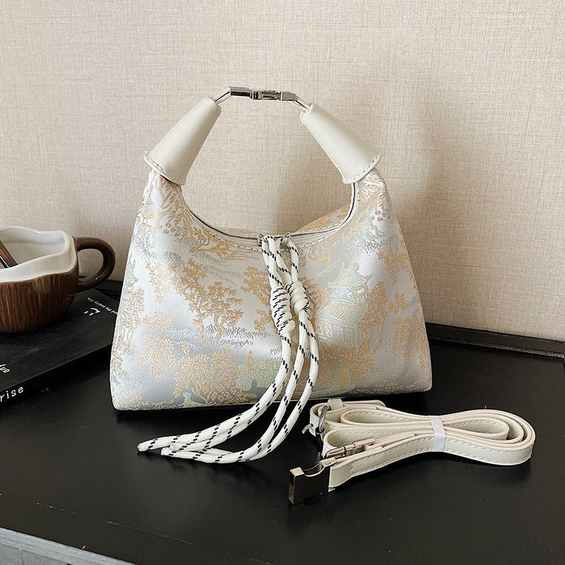 DIY PU Leather Handbag Kit for Beginners – Pre-Cut Sewing Craft Set with Video Tutorial, Elegant Mini Tote Bag Handmade Gift Kit