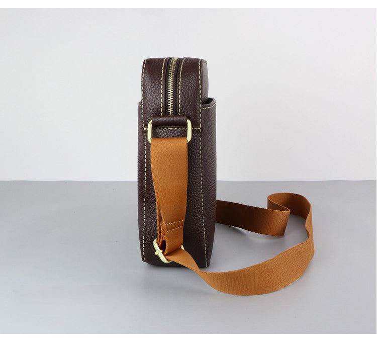 DIY Leather Crossbody Bag Kit for Beginners – Genuine Leather Shoulder Bag Making Set with Video Tutorial & Complete Materials