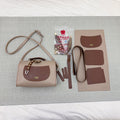 DIY PU Leather Tote Bag Kit for Beginners | Handmade Crossbody Shoulder Handbag Sewing Kit with Video Tutorial