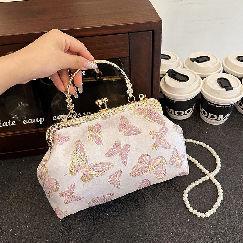 DIY Embroidered Crossbody Bag Kit for Beginners – Handmade Shoulder Handbag Sewing Kit with Pre-Cut Materials & Video Tutorial
