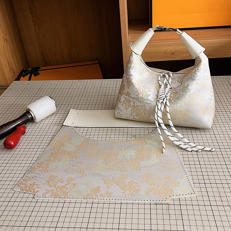 DIY Handmade PU Tote Bag Kit – Beginner Craft Set with Video Tutorial (4 Colors)