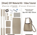 DIY Woven Leather Shoulder Bag Kit for Beginners – Handmade Crossbody Bag Making Kit