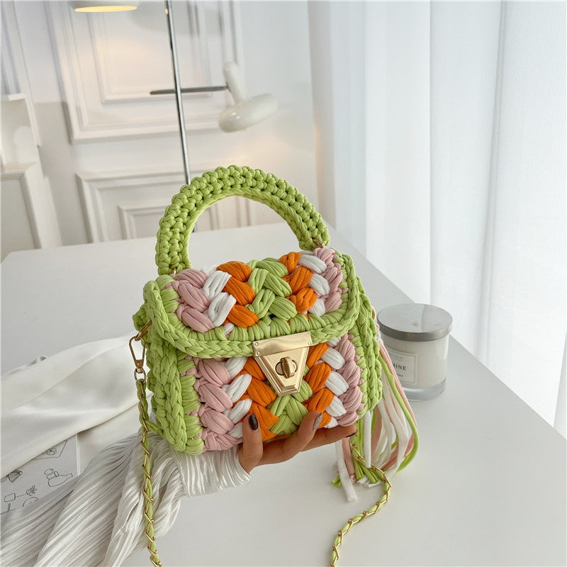 DIY Cotton Crossbody Bag Kit for Beginners | Handmade Shoulder & Tote Bag Sewing Craft Set with Video Tutorial