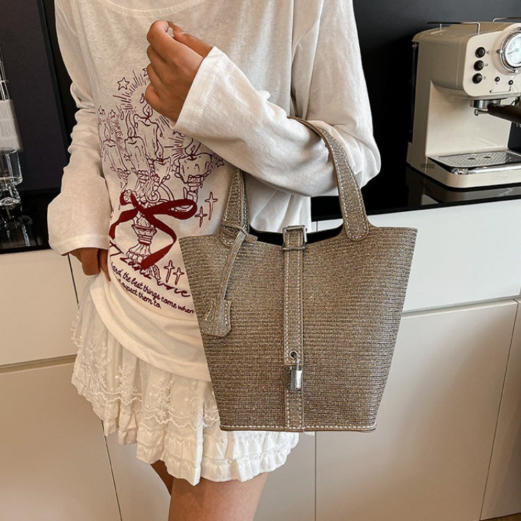 DIY Metallic PU Leather Handbag Kit – Beginner-Friendly 8-Minute Craft Set | Pre-Cut Materials | Handmade Tote Bag Gift for Women