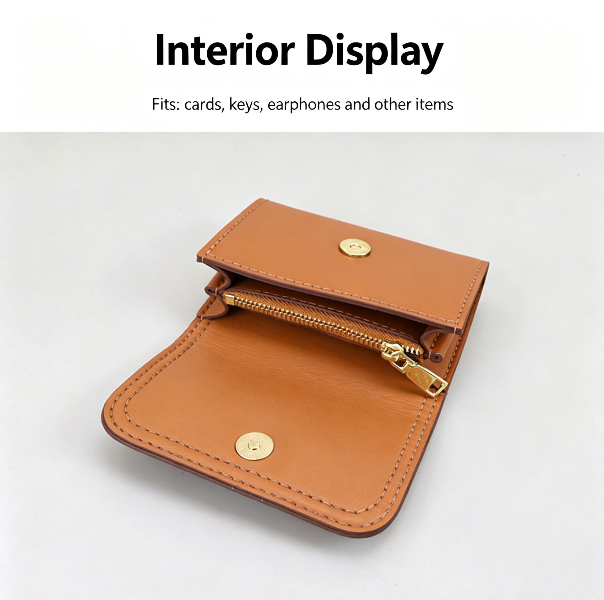 DIY Leather Coin Purse Kit – Handmade Genuine Leather Mini Wallet Craft Set for Beginners with Video Tutorial