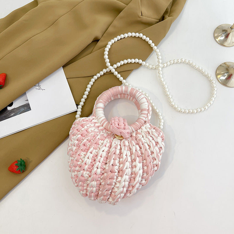 DIY Crochet Shoulder Bag Kit for Beginners – Handmade Yarn Purse Craft Kit with Video Tutorial & Complete Materials