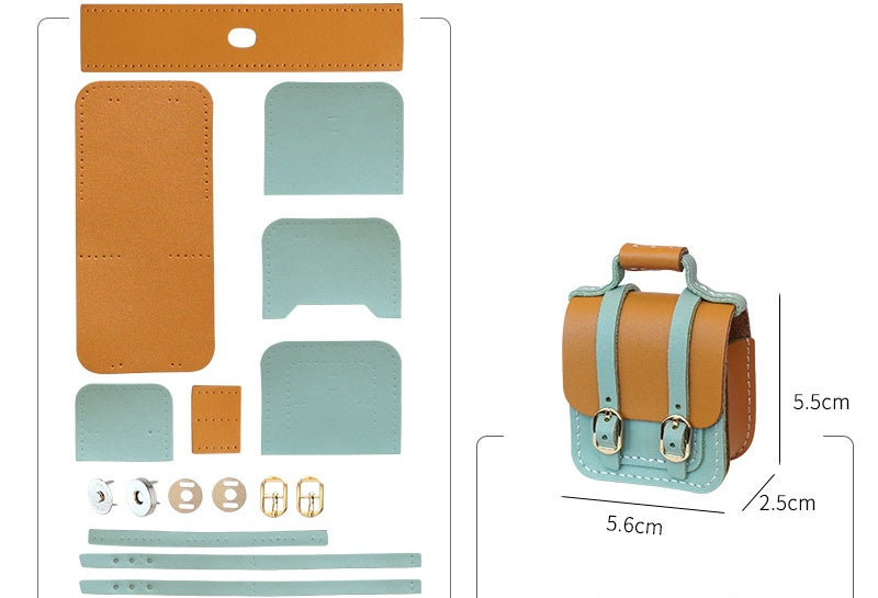 DIY Leather Earbud Case Kit | Handmade Cowhide Earphone Storage Pouch Craft Set with Video Tutoria