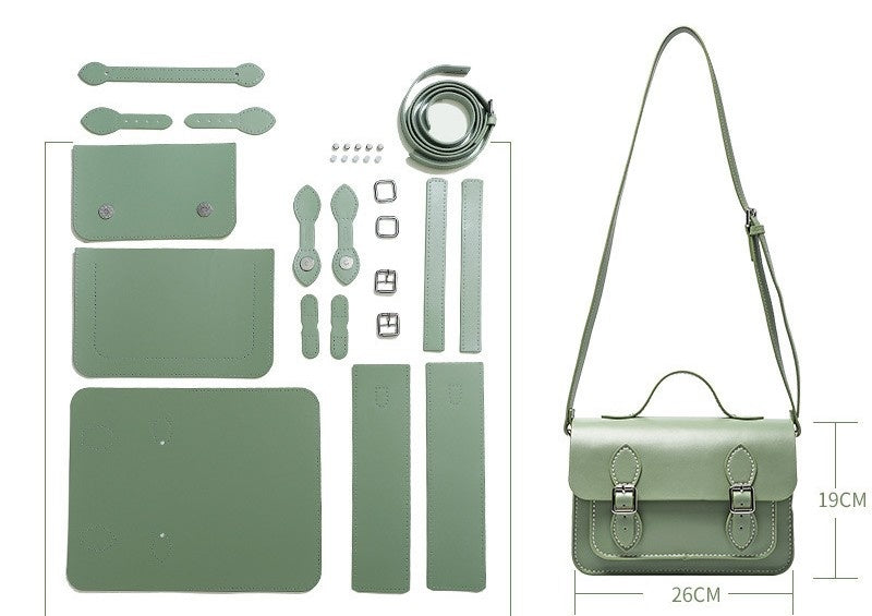 DIY PU Leather Handbag Kit – Handmade Shoulder & Crossbody Bag Craft Kit for Beginners with Video Tutorial (Multi-Color Fashion Tote)