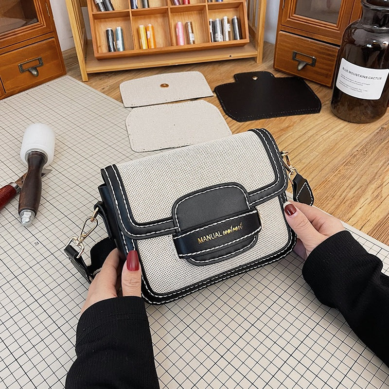DIY PU Leather Shoulder Bag Kit for Beginners – Pre-Cut & Pre-Punched Crossbody Purse with Video Tutorial