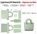DIY Women's Leather Handbag Kit – Full-Grain Leather Crossbody & Shoulder Bag Making Kit