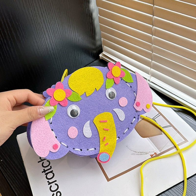 DIY Felt Mini Handbag Kit – Handmade Crossbody & Tote Bag Craft Kit for Beginners with Video Tutorial (24 Styles Available)