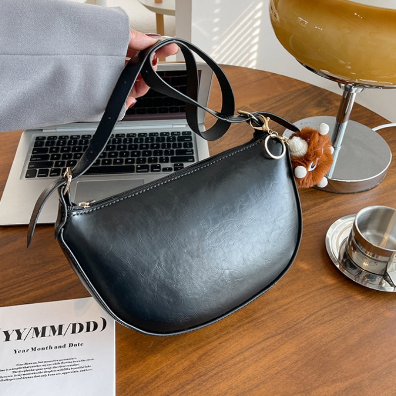 DIY Handmade PU Leather Shoulder Bag Kit – Beginner-Friendly Craft Set with Pre-Cut Materials & Step-by-Step Video Tutorial | Crossbody Adjustable Strap Bag
