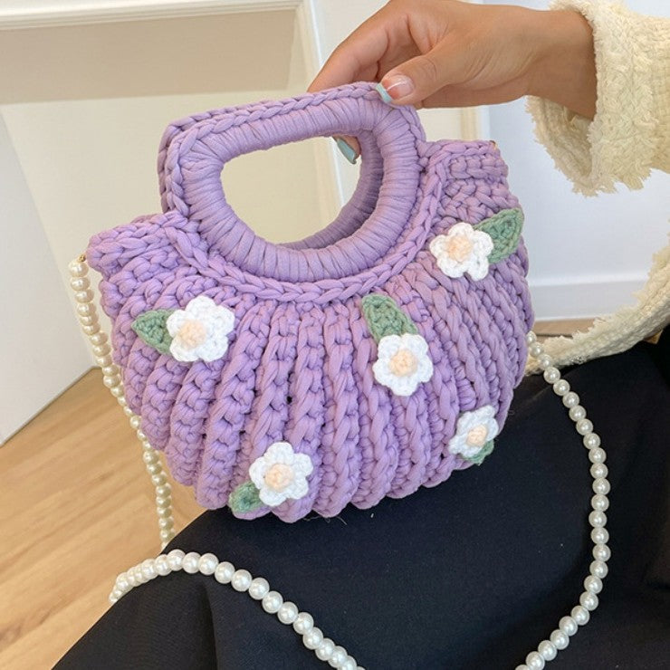 DIY Shoulder Bag Sewing Kit for Beginners – Handmade Crossbody Tote Bag Craft Kit with Video Tutorial & Pre-Cut Materials