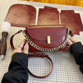 DIY PU Leather Crossbody Bag Kit – Handmade Mini Shoulder Bag Craft Kit for Beginners with Video Tutorial (Top Handle Purse)