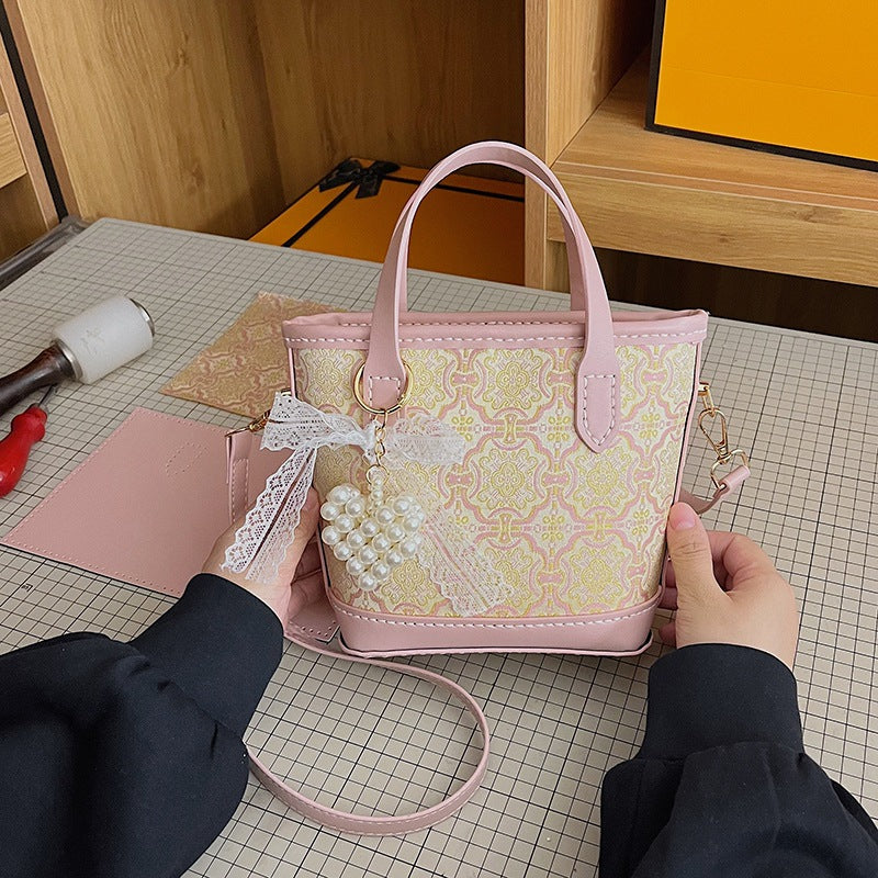 DIY PU Leather Tote Bag Kit | Beginner-Friendly Commuter Shoulder Handbag Craft Set with Video Tutorial