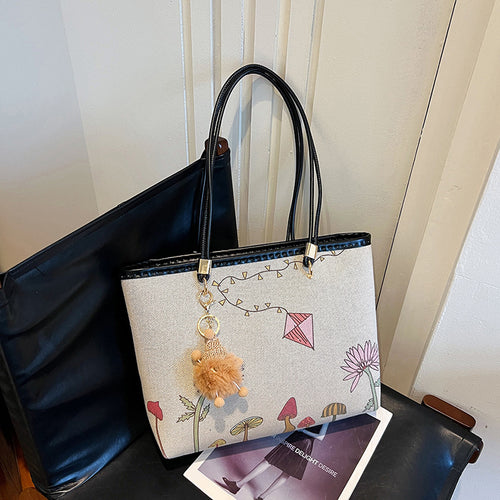 DIY Canvas Tote Bag Kit for Beginners | Handmade Shoulder Handbag Sewing Kit with Video Tutorial