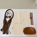 DIY PU Leather Tote Bag Kit for Beginners – Pre-Cut Handbag Sewing Craft Set with Video Tutorial & Complete Materials