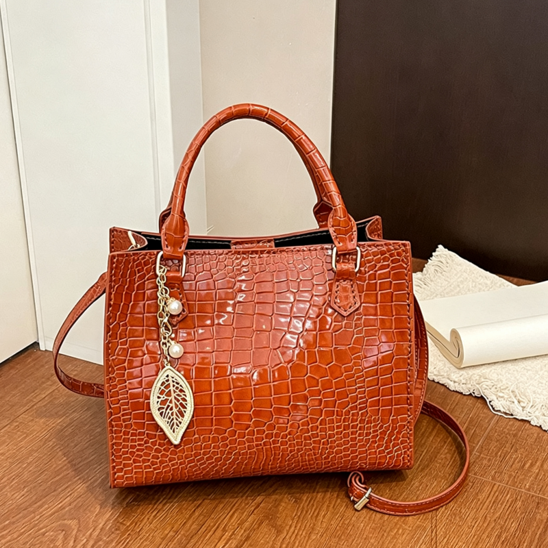 DIY PU Leather Handbag Kit | Handmade Crossbody Shoulder Tote Bag Craft Set for Beginners
