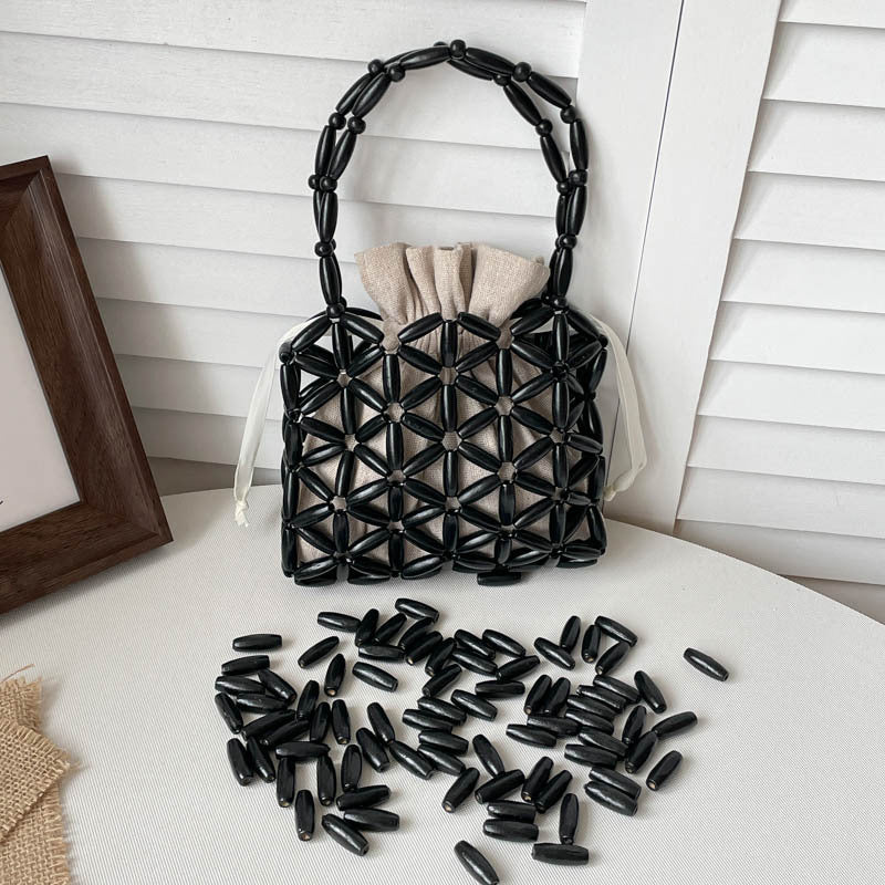 DIY Wooden Beaded Handbag Kit | Beginner-Friendly Handmade Shoulder Bag Craft Set with Video Tutorial