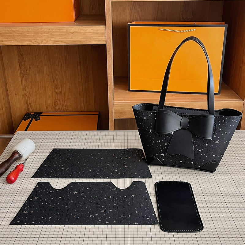 DIY PU Leather Handbag Kit | Beginner-Friendly Large Tote Bag Craft Set with Video Tutorial